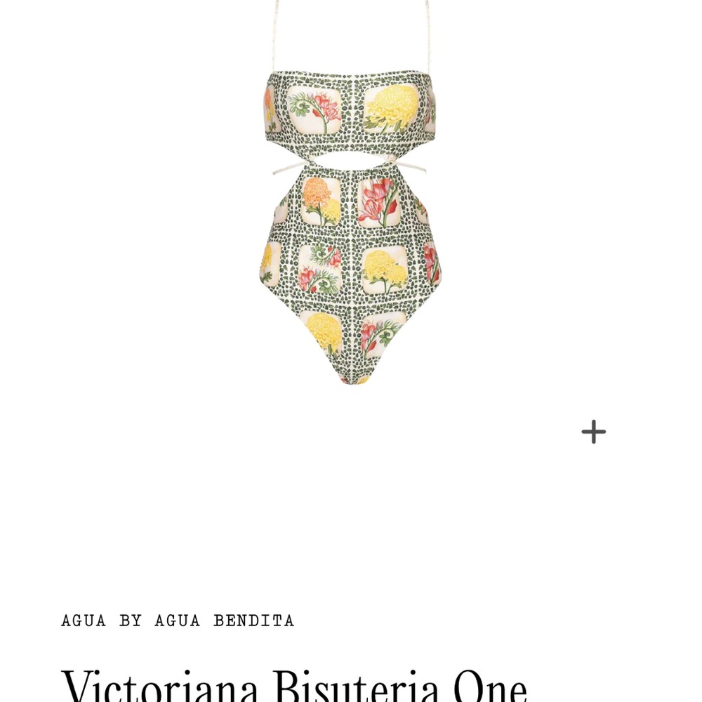 Agua by Agua Bendita Victoriana Bisuteria One-Piece Size S NWT